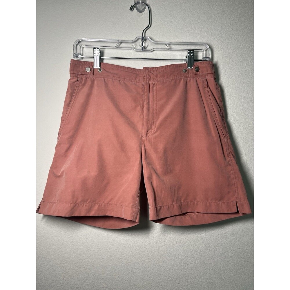 Benibeca Dusty Coral Pink Swim Vacation Resort Shorts Men's Small